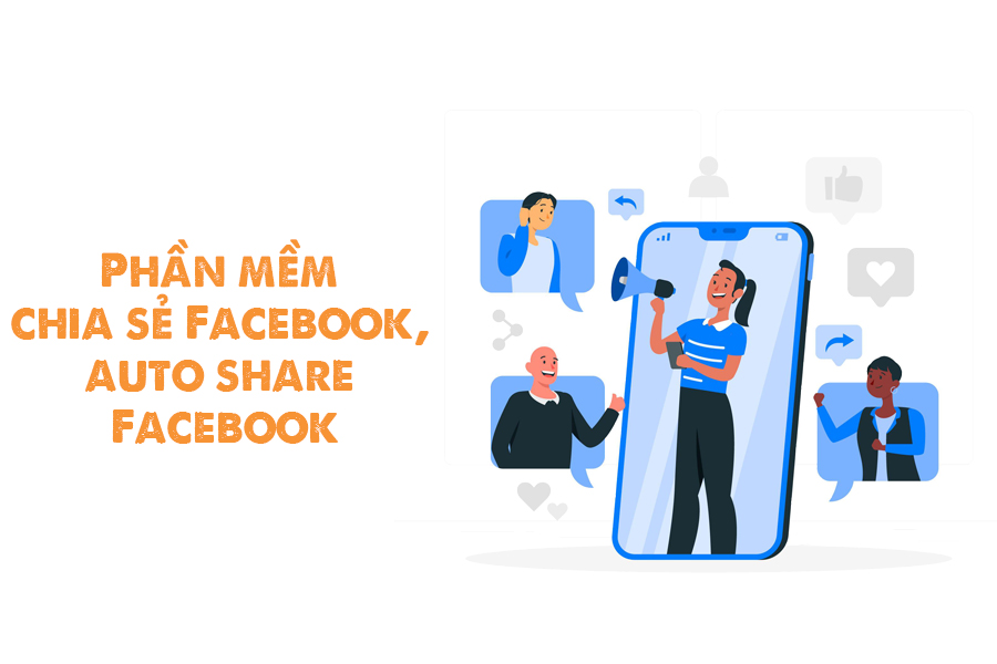Phần mềm chia sẻ Facebook, auto share Facebook.